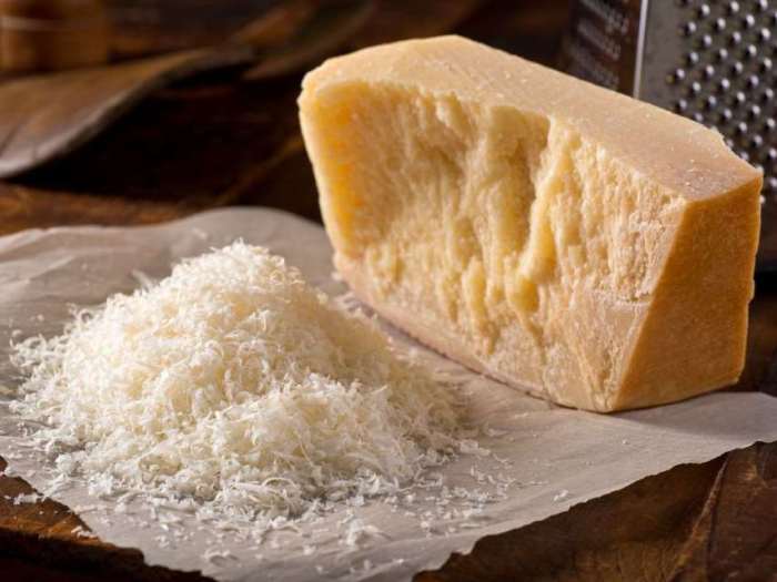 Parmesan cheese grated nutrition