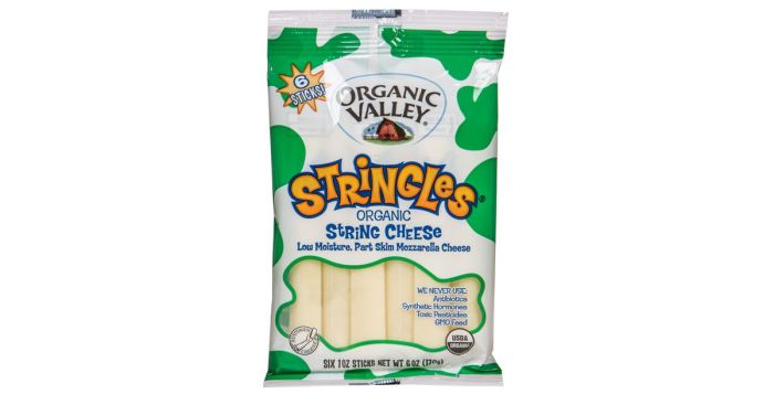 Organic valley string cheese nutrition