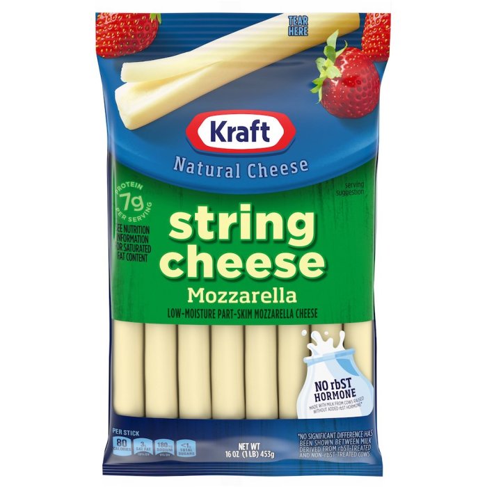 Kraft cheese sticks nutrition